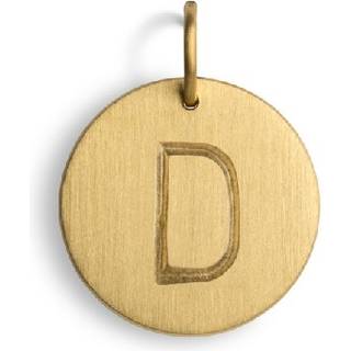 Jane Kønig - Lovetag vedhæng i forgyldt sølv - Big D **