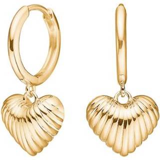 Nordahl Jewellery Breeze52 øreringe i forgyldt med hjerte