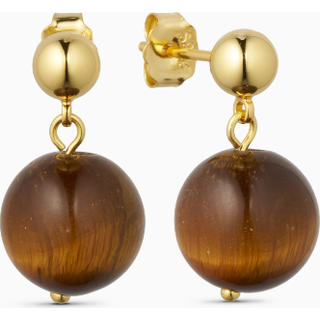 Soï Nora Tiger Eye Healing Krystal Øreringe