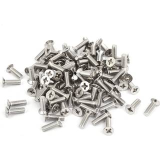 UXCELL A15121600UX0607 M3X10MM TÆNDERSUND FLAT Hoved Phillips Skruebolte (pakke med 100)