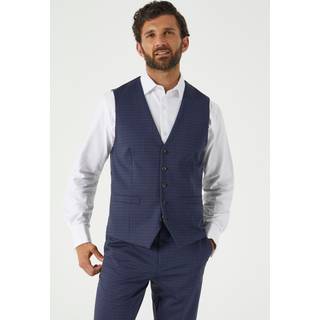Skopes Skræddersyet / tætsiddende Fit Ultimate Comfort Fenton Ternet Jakkesæt Vest52 Almindelig (UK 42 R)