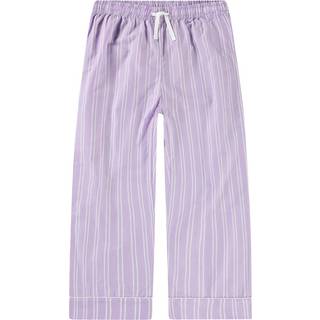 Molo Alfrida Woven Pants Purple Rail Stripe 110 cm  Lilla  110 cm  kvinde