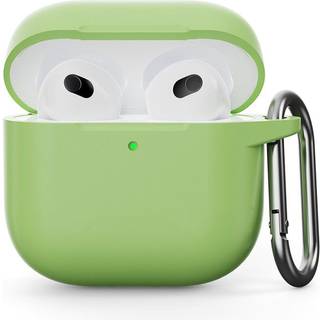 AirPods 4 Silikone Etui med Krog i Matcha Grøn