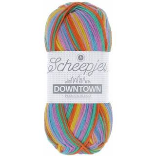 Scheepjes Downtown 411 Gallery Central Indhold: 75% Merino ekstra fin, 25% nylon Vægt/længde: 50 gram = ca. 200 meter Anbefalede pinde: 2.50-3.00 mm Strikkefasthed: 10 cm x 10 cm = 29 m x 45 p Tåler maskinvask, 40°C ved skånevask / Tåler ikke tørretumbler / Tørres fladt.