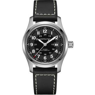 Hamilton Khaki Field Black Dial Leather Strap Unisex Watch H70605733