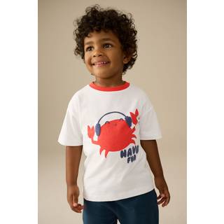 Next Red Crab 100% Cotton Short Sleeve Graphic Print T-Shirt (3mths-8yrs)
