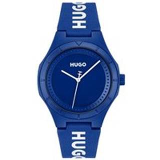 HUGO 1530414 Lit For Him Blue Silicone Strap Watch - W45435