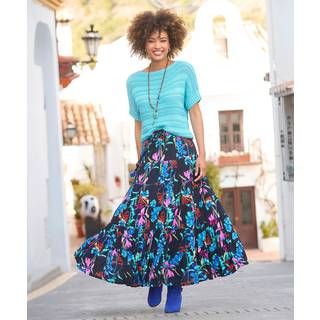 Joe Browns Dark Blomster Tryk Pailletter Embellished NederdeleEU 46 (UK 18)