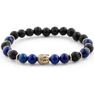 Hyldest til Buddha Armbånd i Sort/Blå
