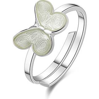 Pia&Per - Børnering med hvid sommerfugl - 32303