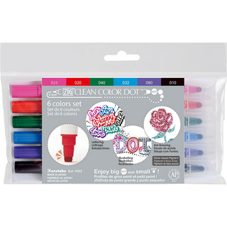 ZIG Clean Color Dot 6-pack