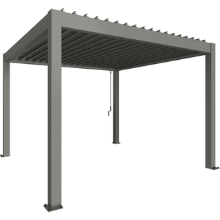 Biohort, Pergola størrelse 3,5 x 3,5 metallic quartz grå