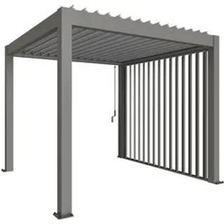 Biohort, Sidevægsrist til pergola 3m metallisk kvartsgrå
