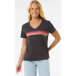 Rip Curl Women's Surfarama V Neck T-shirt Damer størrelse XXS farve grå