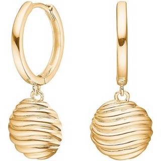 Nordahl Jewellery Breeze52 øreringe i forgyldt med cirkel