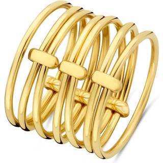 Isabel Bernard Cour d'Honneur Adora 14 karat golden 7-piece multiring IB330104