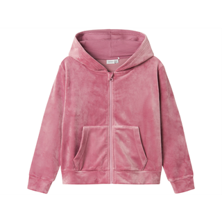 Name It Mauve Orchid Velour Cardigan - Str. 7-8y 122/128cm
