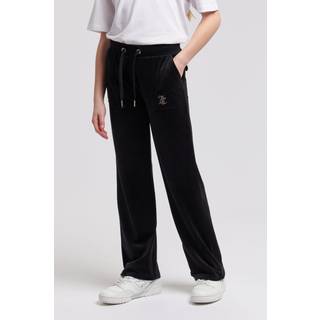 Juicy Couture Juicy Couture Black Mini Girls Diamante Wide Leg Joggers