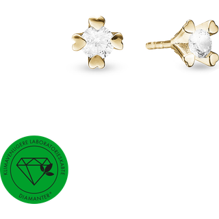 Mary Diamantøreringe i 14 kt guld med lab-grown brillanter på 2x0,50ct