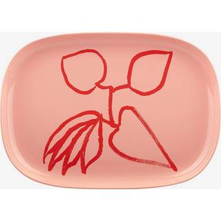 Marimekko Ukonhattu Serveringsfad Salmon Red 23x32 Cm - øvrige-tallerkner-fad Stentøj Tomato Red - 073974-330