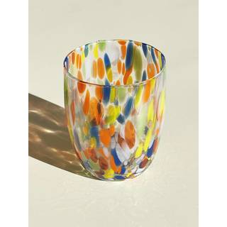 Murano Drikkeglas med rund bund | Multifarvet