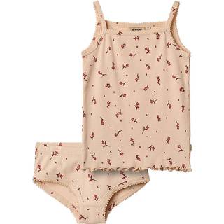 Wheat Havanna Undertøjssæt Rose Water Flowers Med Blomsterprint
