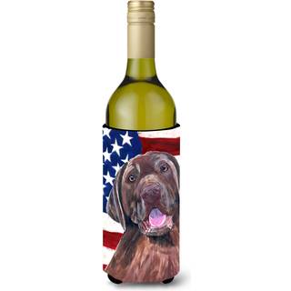 USA Amerikansk Flag med Labrador Vinflaske Drikisolator Drikisolator Hugger SC9029LITERK