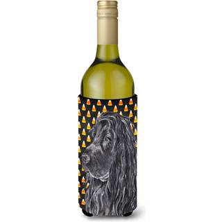 Engelsk cocker spaniel halloween candy corn vin flaske drikkevarer isolator drikkevarer isolator hugger