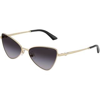 Jimmy Choo Kvinde JC4015HB 30068G Solbriller Metal Guld Grå Cat Eye Normal Skygge