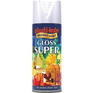 Plasti-kote pk super ral9010 hvid blank 400ml
