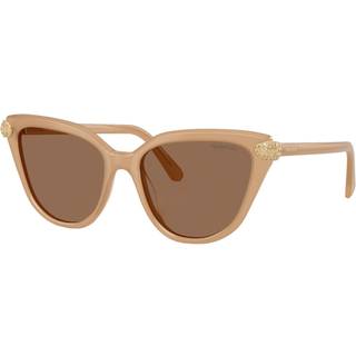 Swarovski Kvinde SK6039 2002OK Solbriller Acetat Beige Bronze Cat Eye Normal