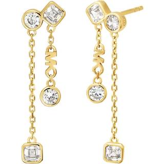 Michael Kors Brilliance øreringe i forgyldt med cubic zirkonia