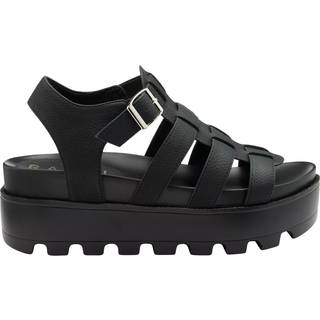 Ravel Ravel Black Flatform Gladiator Sandals