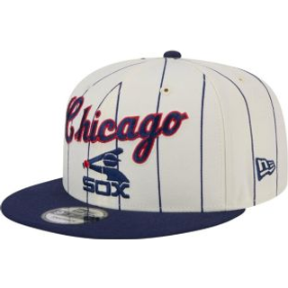 Chicago White Sox Jersey Pinstripe Chrome White 9FIFTY Snapback Cap newera adult unisex White newera adult unisex White newera adult unisex White newe - Osfm