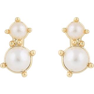 SNÖ Of Sweden Lucy Mini Earrings Gold White Onesize