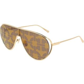 Ferragamo Kvinde SF323SG 751 Solbriller Metal Guld Pilot Normal