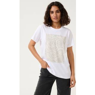 Kaffe KArita T-shirt - Hvid - Str XS - Damer