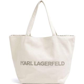 Karl Lagerfeld K/Monogram Shopper taske elfenben
