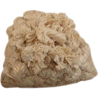 Redemateriale, ublegede bomuldsfibre, råhvid