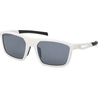 Adidas SP0111 Polarized 21D 57 Solbriller Mænd Hvid - Matte White - 57mm