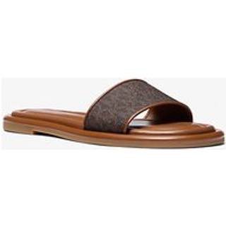 MK Dana Signature Logo Slide Sandal - Brown - Michael Kors - EU 36