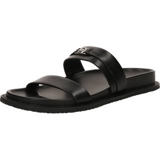 MK Mandy Leather Flat Sandal - Black - Michael Kors - EU 39