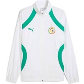 Men&#39;s Puma Senegal 2025 Pre-match Woven Jacket, White, Size XS, Clothing - Sport Green - XS