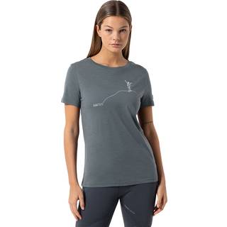 super.natural Women's Gipfelglück Tee Merino-shirt Damer størrelse XS farve grå