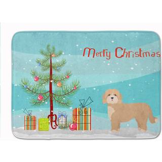 """" Caroline's Treasures Cavachon Christmas Tree Machine Washable Memory Foam Mat Doormats Multicolor """"