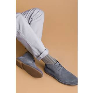 Jones Bootmaker Jones Bootmaker Grey Desert1 Leather Chukka Boots
