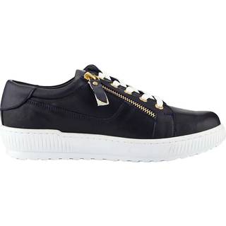 Jones Bootmaker Jones Bootmaker Navy Wide Fit Ladies Side Zip Casual Trainers