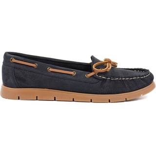 Jones Bootmaker Jones Bootmaker Blue Penella Hand Stitched Leather Moccasins