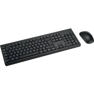 Kensington KM270 EQ genopladeligt tastatur- og mus-sæt - trådløst - Tastatur & Mus sæt - Nordisk - Sort