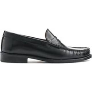 Jones Bootmaker Jones Bootmaker Black Red Perna Smart Leather Moccasins Shoes